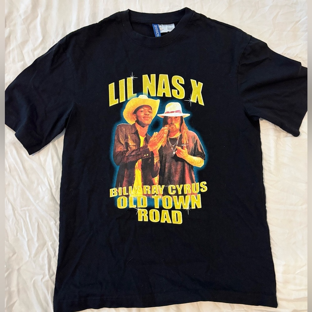 Lil Nas X Billy Ray Cyrus Old Town Road T shirt Divided by H&M